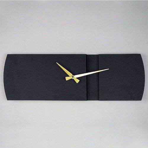 Ρολόι Τοίχου Origami 507ATP1527 16x49cm Black-Gold Wallity