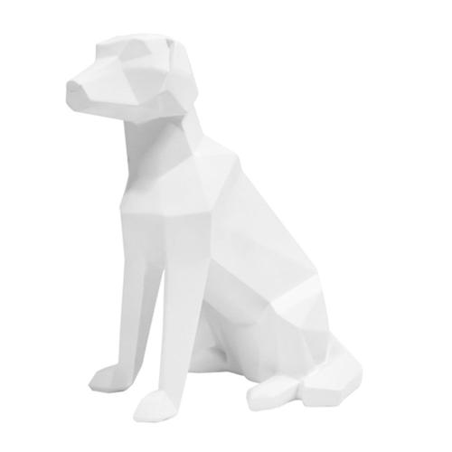 Διακοσμητικό Αγαλματίδιο PT3495WH Origami Dog Sitting White Present Time
