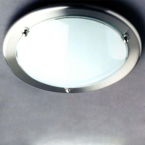 Φωτιστικό Οροφής-Πλαφονιέρα Primo 7x30cm Nickel Mat-White 6101011-07 Trio Lighting