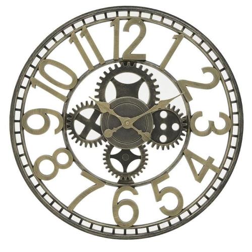 Ρολόι Τοίχου 3-20-925-0016 D50Χ4 Gold-Black Inart