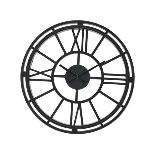 Ρολόι Τοίχου 3-20-925-0028 Μαύρο Δ50 Inart