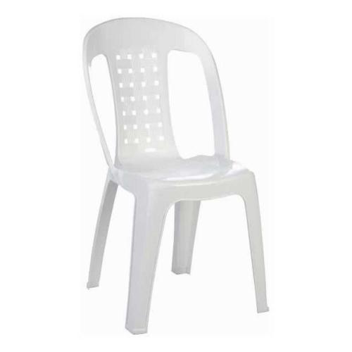 Καρέκλα Πλαστική Estella White 02-0154 Siesta