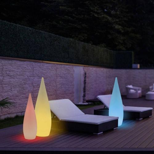 Φωτιστικό Κήπου Επαναφορτιζόμενο Palmas R45101901 RGBW-LED Ip44 D37x120cm White Trio Lighting