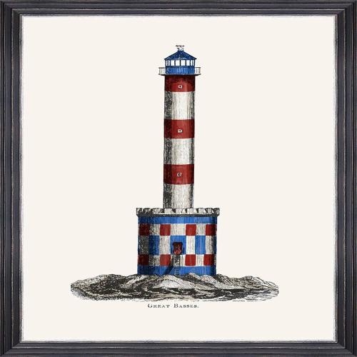 Κάδρο Lighthouse Drawings Iv Fa13373 50X70Cm White-Red Mindthegap