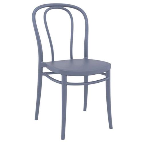 Καρέκλα Victor 20.0311 45Χ52Χ85cm Dark Grey Siesta