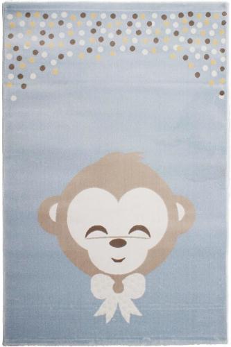 Χαλί Παιδικό Bambino Monkey 8612 Light Blue Ezzo