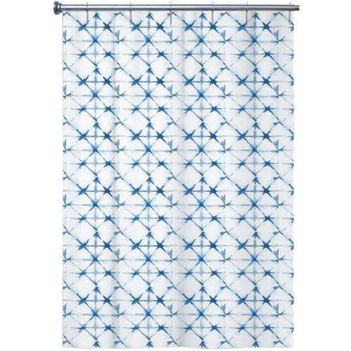 Κουρτίνα Μπάνιου Tie And Die AX00035479 180x200cm White-Blue Arvix