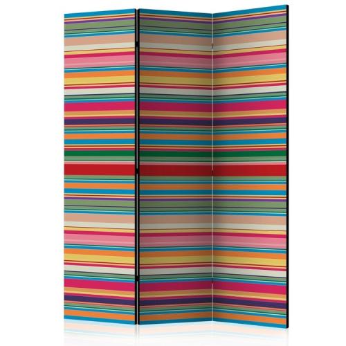 Διαχωριστικό με 3 τμήματα - Subdued stripes [Room Dividers]