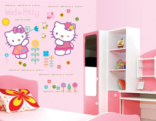 Διακοσμητικά αυτοκόλλητα τοίχου Hello Kitty II XL Ango