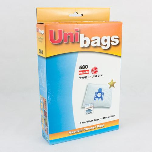 Σακούλες για σκούπες Miele. Unibags 580D