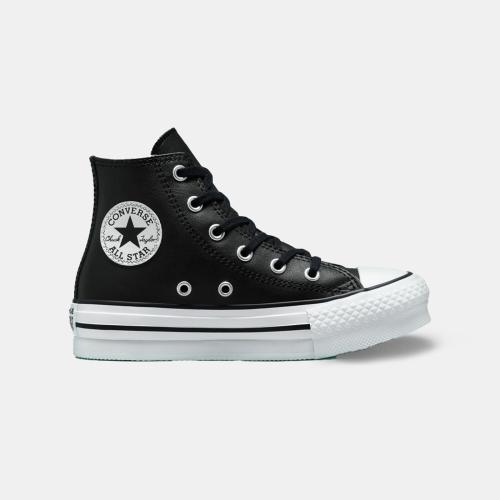 Converse - CHUCK TAYLOR ALL STAR EVA LIFT LEATHER - 001-BLACK/NATURAL IVORY/WHITE