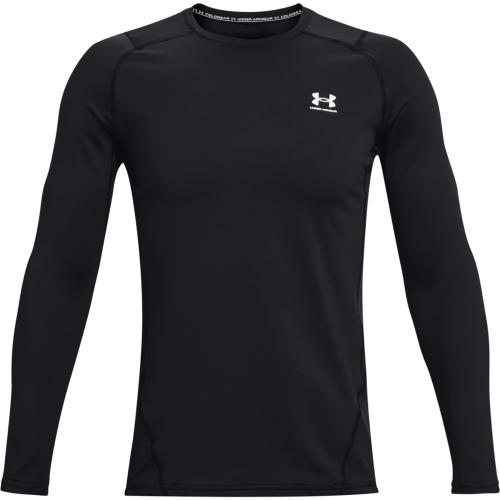 Under Armour - 1366068 UA CG ARMOUR FITTED CREW - Black / / White