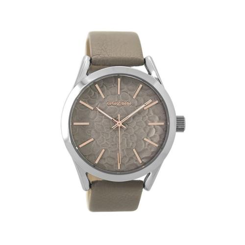Ρολόι OOZOO Timepieces Brown Grey Leather Strap