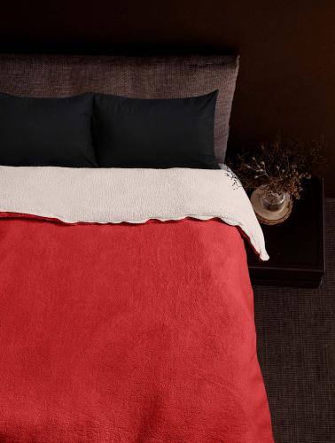 ΚΟΥΒΕΡΤΑ SPOSH RED BEIGE Κόκκινο Κουβέρτα καναπέ: 125 x 170 εκ. MADI
