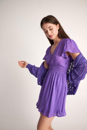 Φόρεμα με λεπτομέρειες Purple