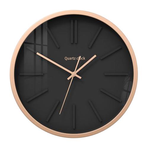 Artelibre Ρολόι Τοίχου Μαύρο/Μπεζ Μέταλλο/MDF 40x40x6cm
