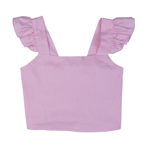 Μπλούζα καλοκαιρινή top για κορίτσι σε ροζ χρώμα -11.5007R 14 ετών