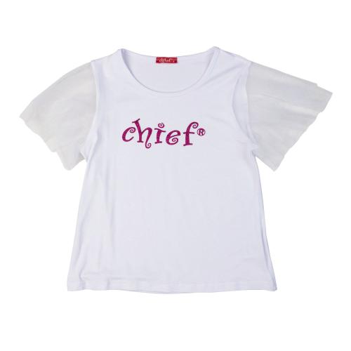 Μπλούζα κοντομάνικη για κορίτσι καλοκαιρινή σε ελαστικό ύφασμα -01.1020 16 ετών