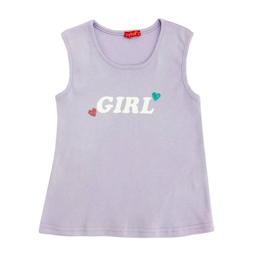 Παιδική αμάνικη λιλά μπλούζα για κορίτσι καλοκαιρινή με στάμπα -11.5042LI 16 ετών