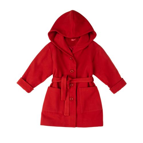 Χειμέρινο παλτό για κορίτσι σε χρώμα εκάι χρώμα με κουκούλα -22.3006E 8 ετών