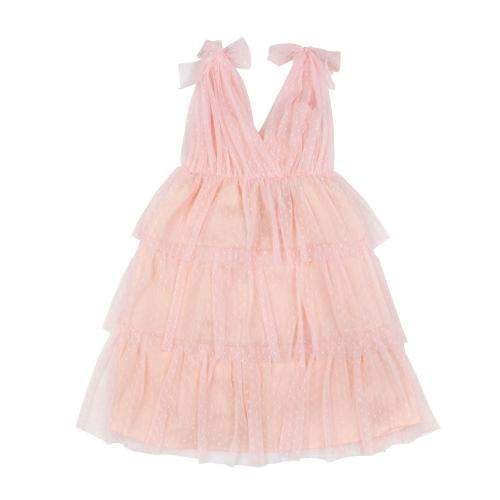 Φόρεμα καλοκαιρινό για κορίτσι σε σομόν χρώμα με τούλι -31.4015S 16 ετών