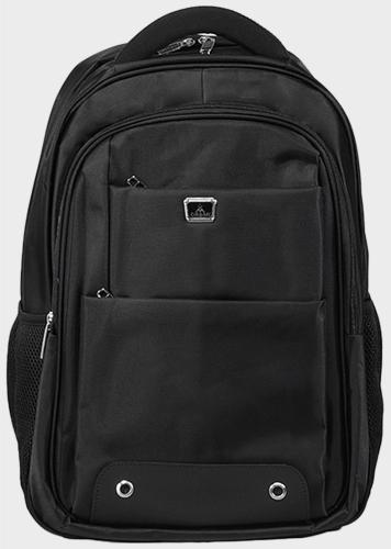 Ανδρική τσάντα backpack αδιάβροχη πλαϊνές βοηθητικές τσέπες εργονομική πλάτη ΜΑΥΡΟ