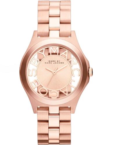 MARC BY MARC JACOBS Henry Skeleton - MBM3293, Rose Gold case with Stainless Steel Bracelet