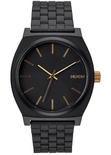 NIXON Time Teller - A045-1041-00 , Black case with Stainless Steel Bracelet