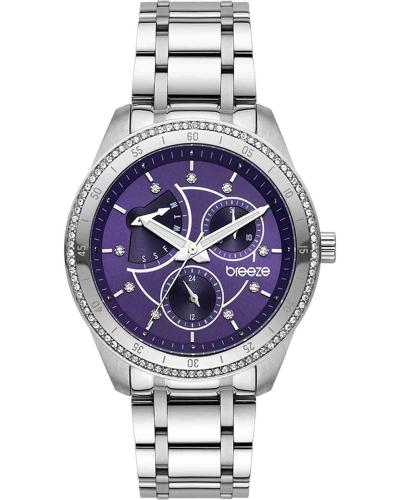 BREEZE Colorista Crystals - 612371.6, Silver case with Stainless Steel Bracelet