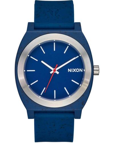 NIXON Time Teller OPP- A1361-5138-00 , Blue case with Blue Rubber Strap