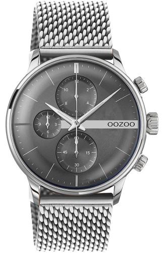 OOZOO Timepieces - C11101, Silver case with Stainless Steel Bracelet