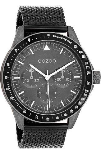 OOZOO Timepieces - C11114 , Grey case with Stainless Steel Bracelet