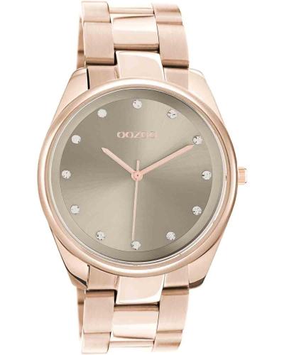 OOZOO Timepieces Crystals - C10963, Rose Gold case with Stainless Steel Bracelet