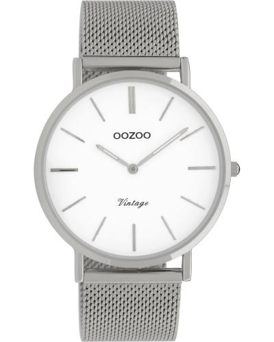 OOZOO Vintage - C9901, Silver case with Stainless Steel Bracelet