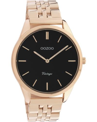 OOZOO Vintage - C9989, Rose Gold case with Stainless Steel Bracelet