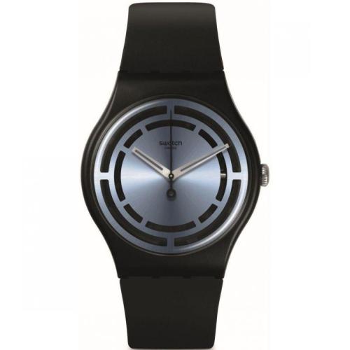 SWATCH Circled - SO32B118, Black case with Black Rubber Strap