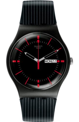 SWATCH Gaet Again - SO29B710, Black case with Black Rubber Strap