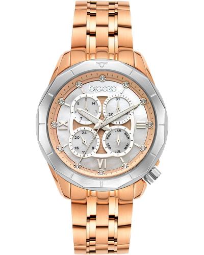 BREEZE Symmetria Crystals - 212261.4 Rose Gold case with Stainless Steel Bracelet
