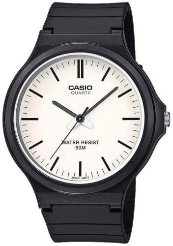 CASIO Collection - MW-240-7EVEF, Black case with Black Rubber Strap