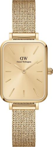 DANIEL WELLINGTON Quadro Pressed Unitone - DW00100485, Gold case with Stainless Steel Bracelet