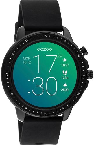 OOZOO Smartwatch - Q00304, Black case with Black Rubber Strap