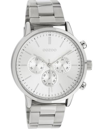 OOZOO Timepieces - C10545, Silver case with Stainless Steel Bracelet