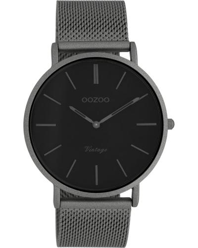 OOZOO Timepieces Vintage - C9929, Gray case with Metal Strap