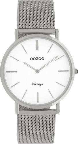 OOZOO Vintage - C9902, Silver case with Stainless Steel Bracelet