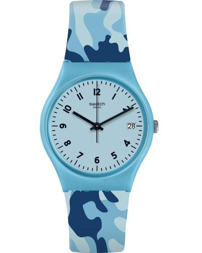 SWATCH Camoublue - GS402 Light Blue case with Light Blue Rubber Strap