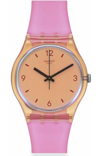 SWATCH Coral Dreams - SO28O401 Orange case with Pink Rubber Strap