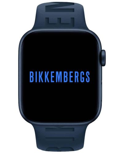 BIKKEMBERGS Smartwatch Medium - BK07, Blue case with Blue Rubber Strap