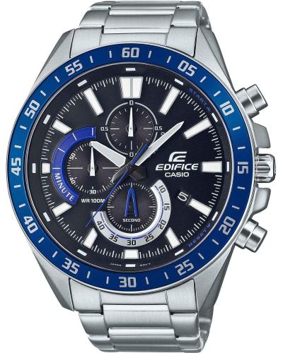 CASIO Edifice Chronograph - EFV-620D-1A2VUEF, Silver case with Stainless Steel Bracelet