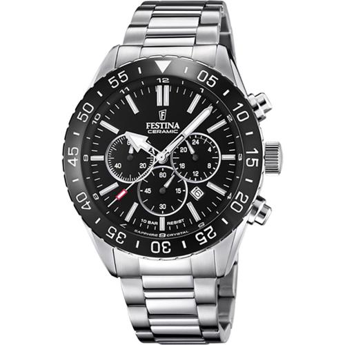 FESTINA Men's Chronograph - F20575/3 , Silver case with Stainless Steel Bracelet
