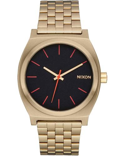 NIXON Time Teller - A045-5164-00, Gold case with Stainless Steel Bracelet
